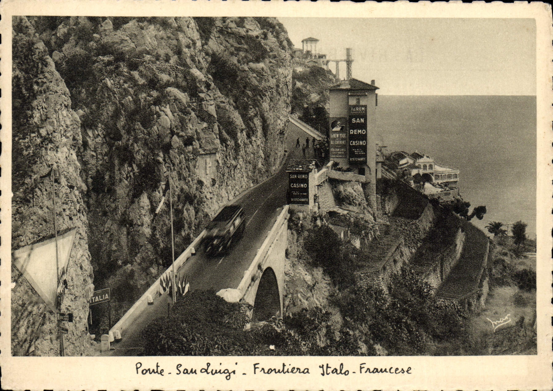 CPM Pont San Luigi Frontiera Italo francese