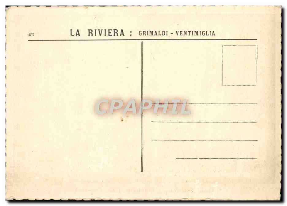 CPM Pont San Luigi Frontiera Italo francese — Rückseite