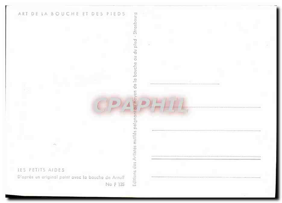Les petits aides — Peint avec la bouche — Arnulf — Reverso