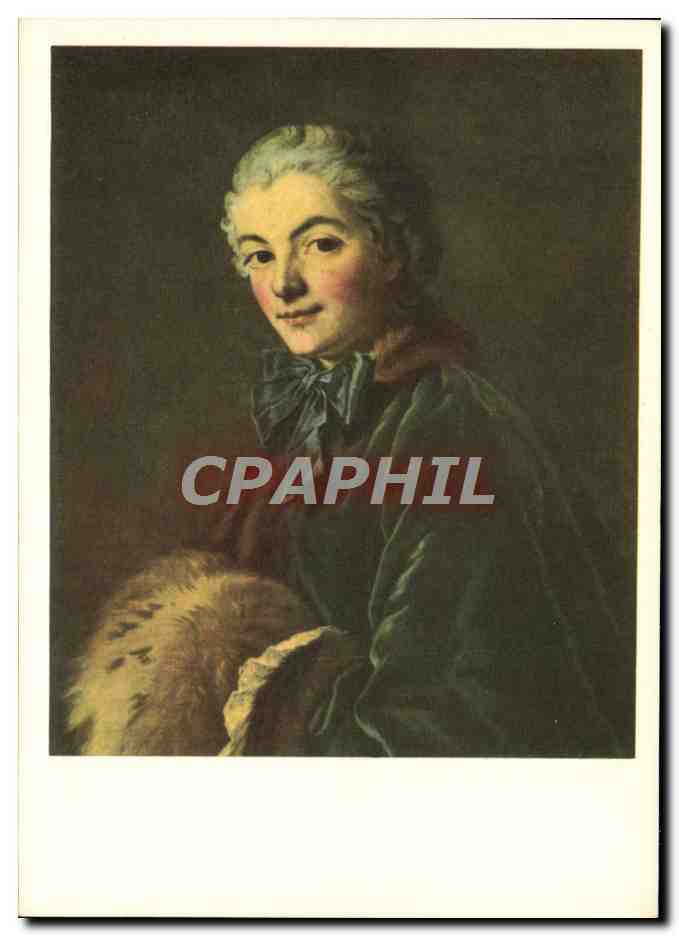 Jeune femme au manchon — Portrait de François Boucher (1703-1770) — Éditions des Cartes Postales de la Loterie Nationale