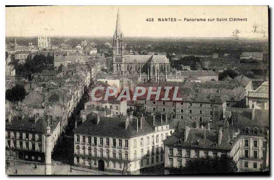 CPA Nantes Panorama sur Saint Clement