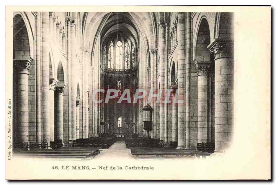 CPA Le Mans Nef de la Cathedrale