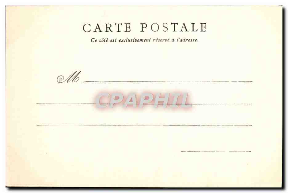 CPA Le Mans Nef de la Cathedrale — Rückseite