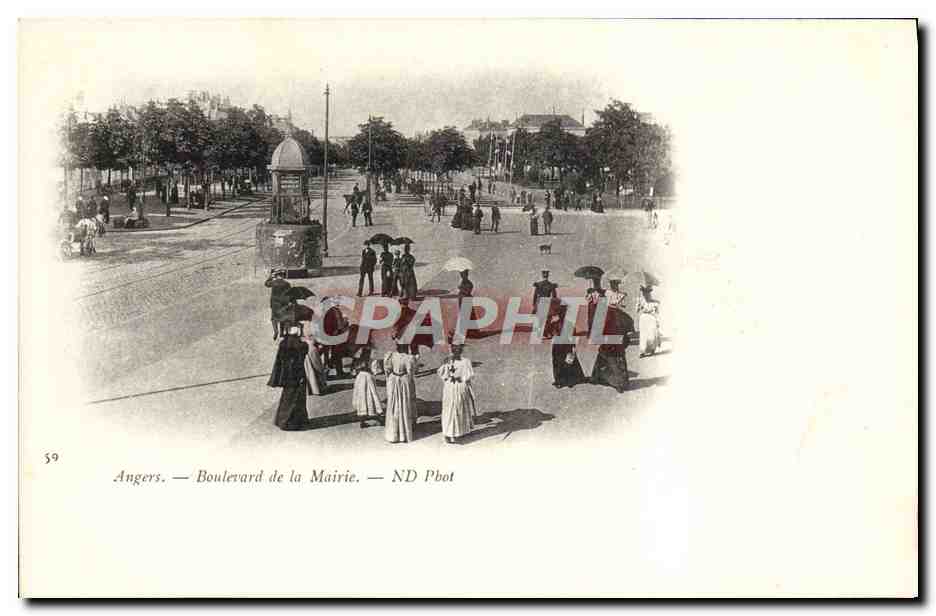 CPA Angers Boulevard de la Mairie
