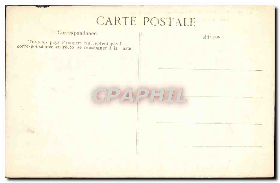 CPA Le Mans Ecole Notre dame de Sainte Croix Cour de l'Est Refectoire Lingerie  — Rückseite