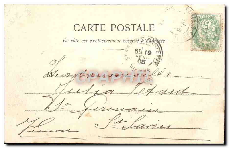 CPA Solesmes Vue Generale et Vallee de la Sarthe — Verso