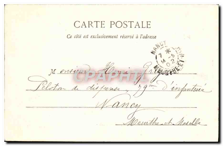 CPA Chateau de Coulonge Pres St Calais — Verso
