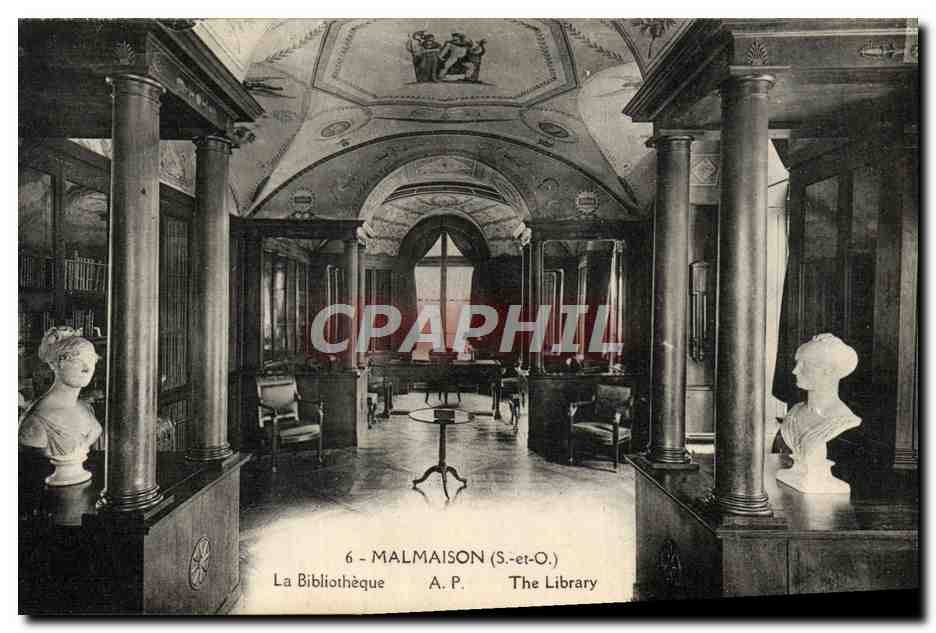 CPA Malmaison La Bibliotheque 