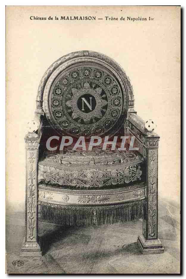 CPA Malmaison Trone de Napoleon 1er