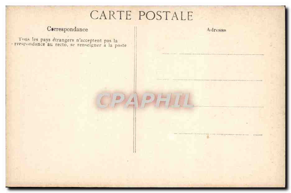CPA Malmaison Trone de Napoleon 1er — Verso
