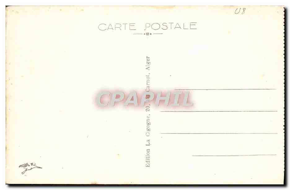 CPA Alger Vue Generale Prise de la Rade — Back