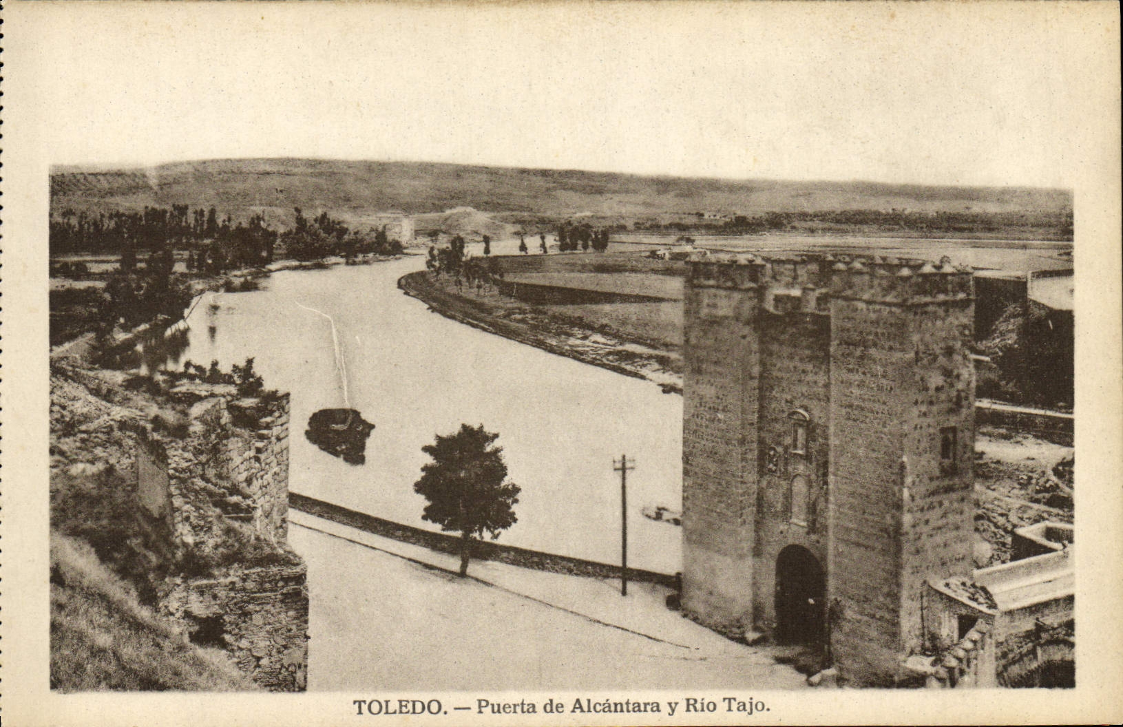 CPA Toledo Puerta de Alcantara Rio Tajo