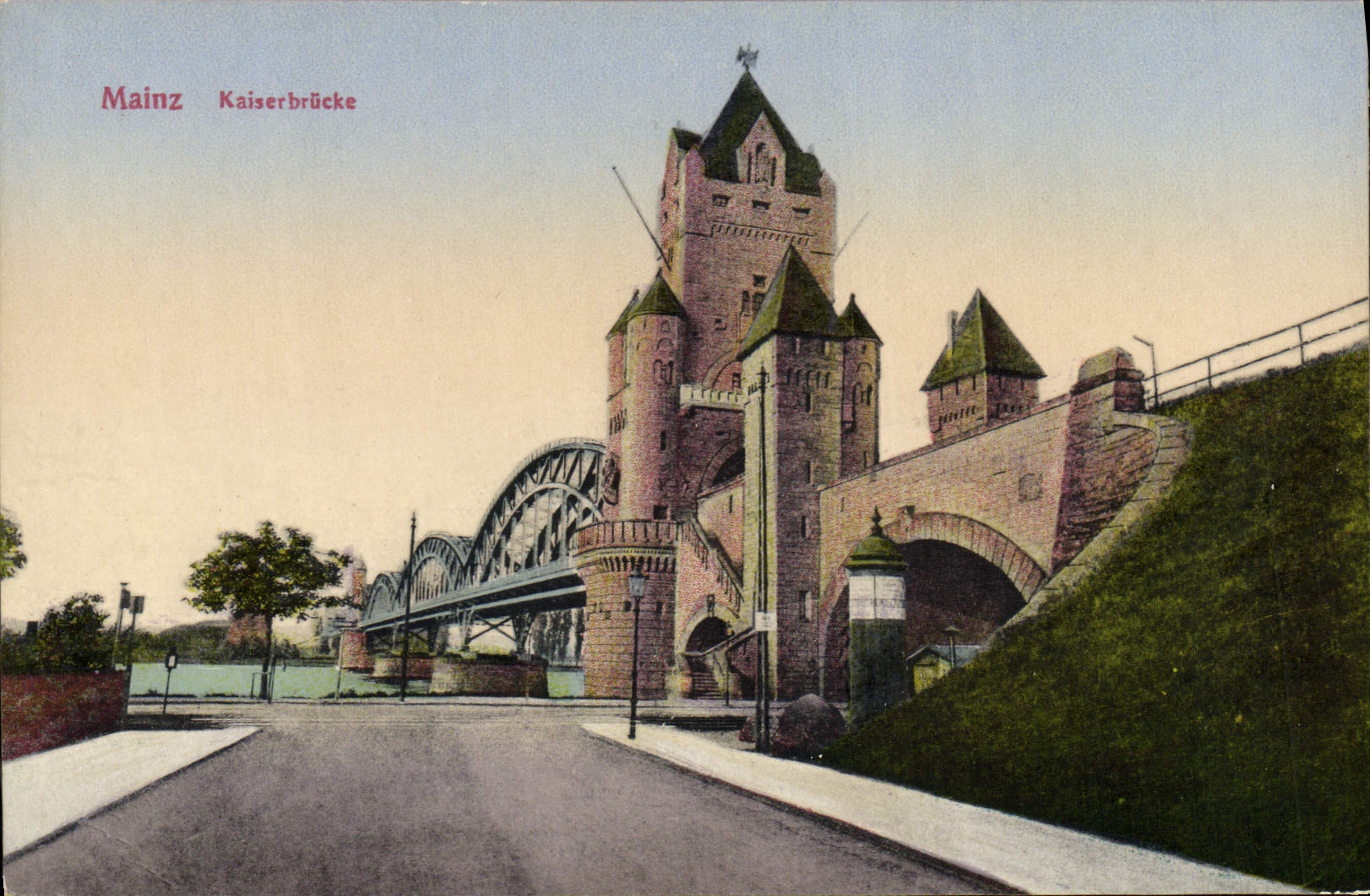 Mainz — Kaiserbrücke avec tour médiévale — CPAPHIL R. Nr. 24592