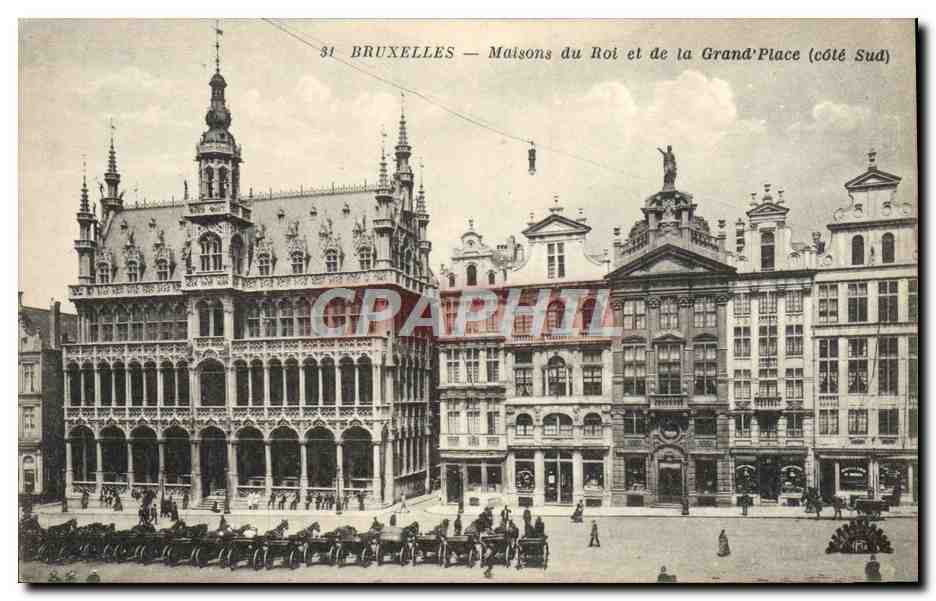 CPA Bruxelles Maisons du Roi et de La Grand Place