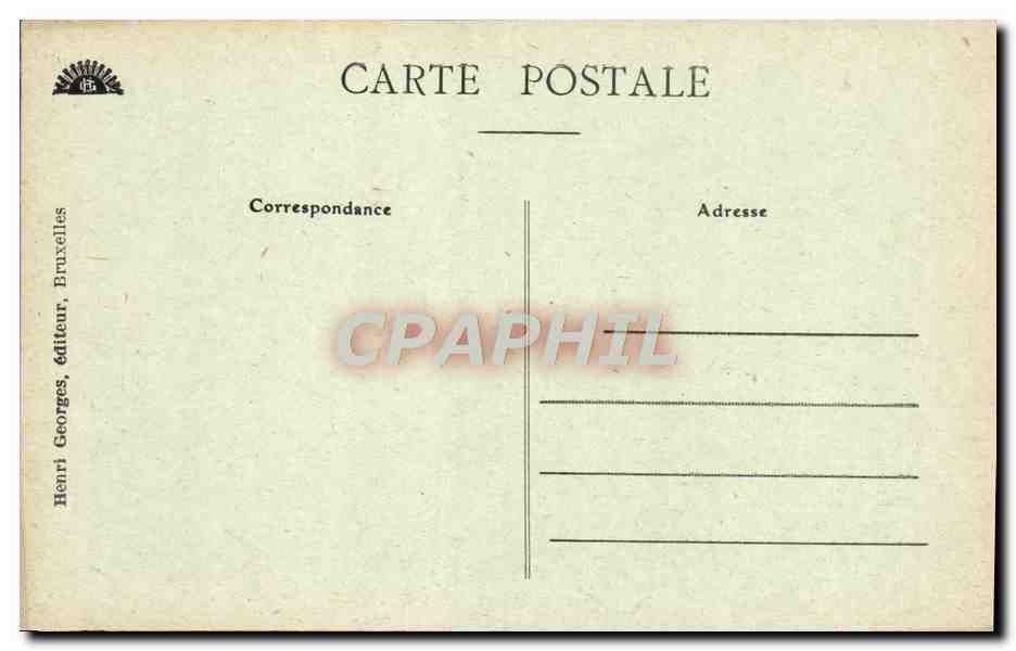 CPA Bruxelles Maisons du Roi et de La Grand Place — Verso
