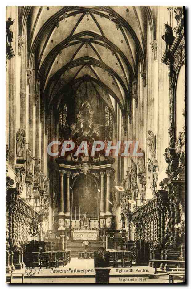Intérieur de l'église Saint-André — Anvers-Antwerpen — n°71