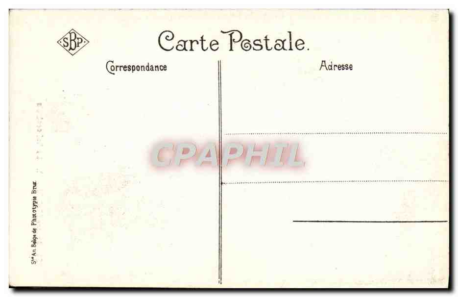 CPA Anvers La Nef Centrale — Rückseite