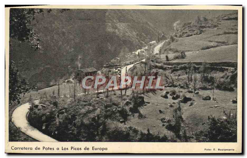 CPA Carretera De Potes A Los Picos De Europa