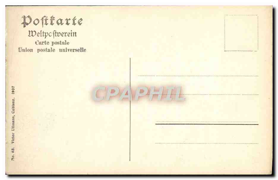CPA Ehrenbreitstein Civilkasino — Rückseite