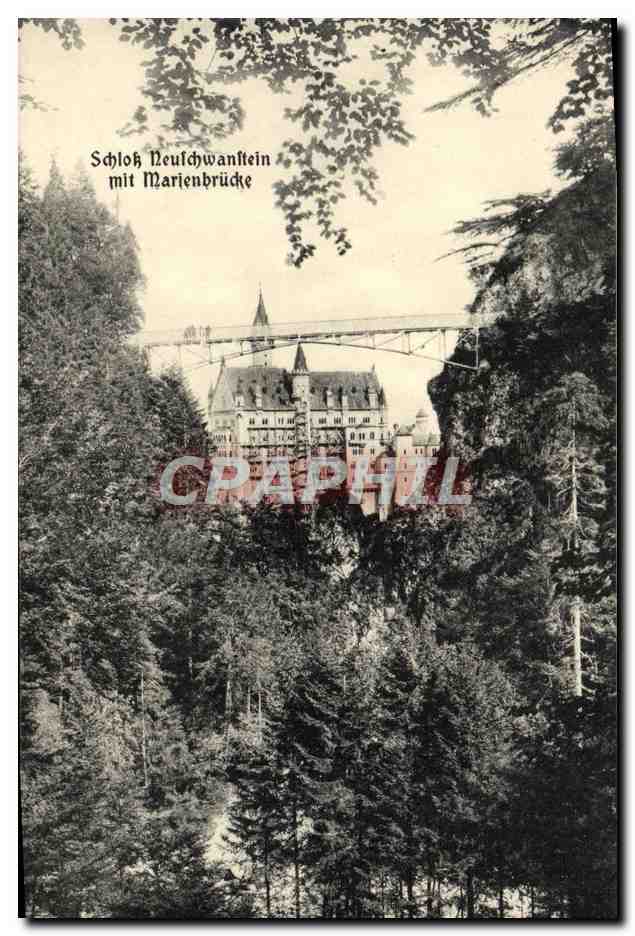 CPA Schloss Neusschwansstein Mit Marienbrucke