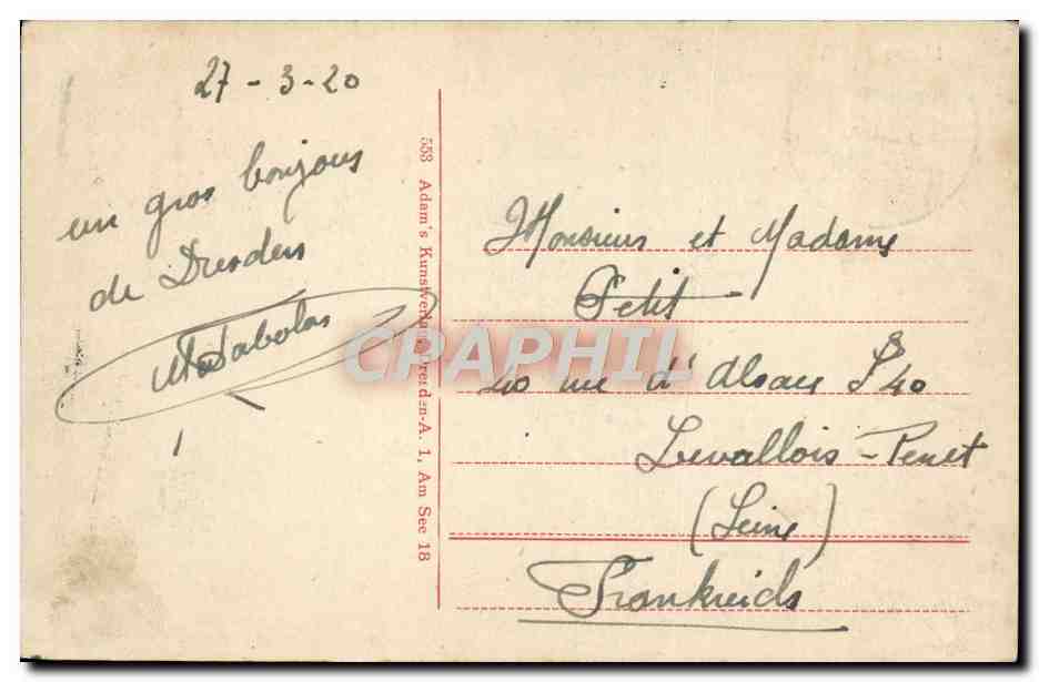 CPA Dresden — Rückseite