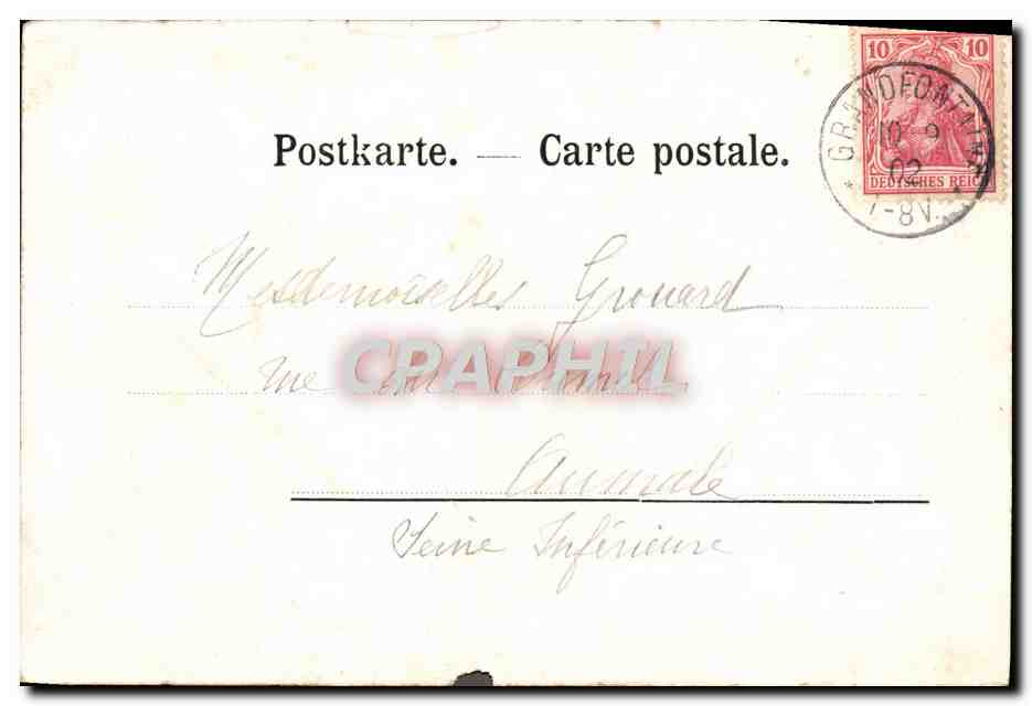 CPA Hotel Velleda Donon Le Grand Et Le Petit Donon Vus De Freconrupt — Verso