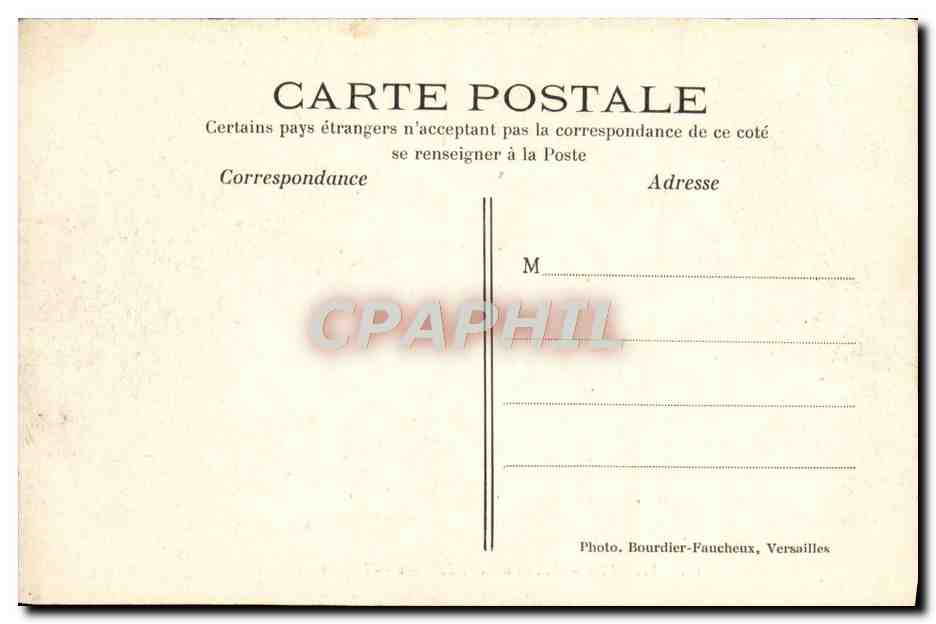 CPA Versailles Parc De Petit Trianon Maison De La Reine — Verso