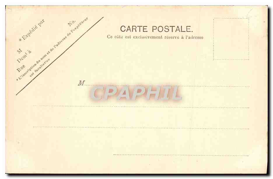 CPA Versailles La Grotte D'Apollon — Verso