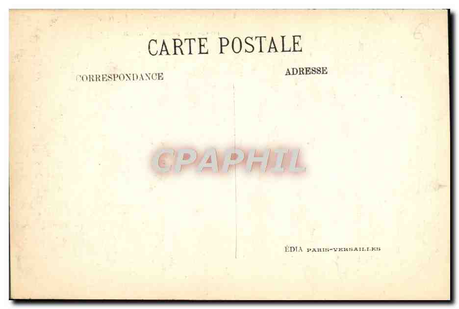 CPA Versailles Bassin De Neptune et Amphitrite — Verso