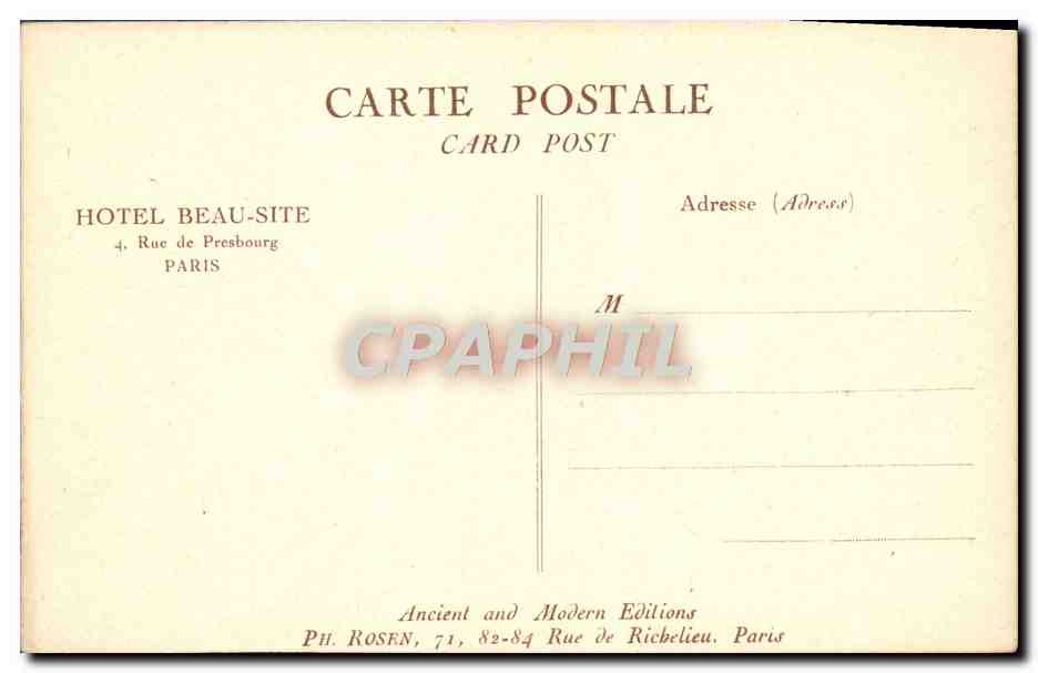 CPA Paris Le Theatre Des Varietes — Rückseite