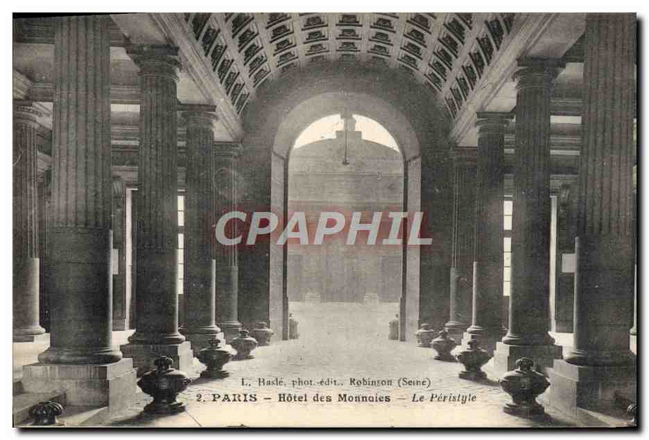 CPA Paris Hotel Des Monnaies Le Peristyle