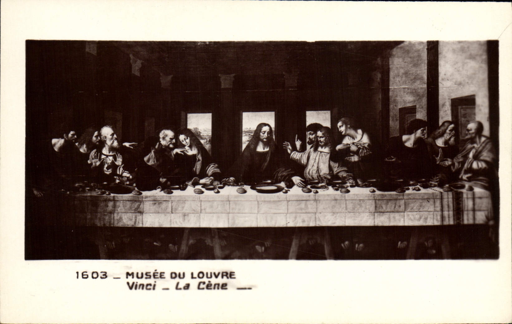 CPA Musee Du Louvre Vinci La Cene Paris