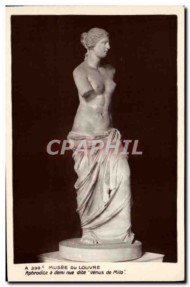 CPA Musee Du Louvre Aphrodite A Demi Nue Dite Venus De Milo Paris