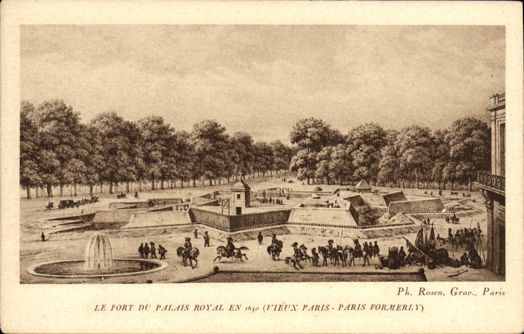 CPA Paris Le Fort Du Palais Royal en 1650 