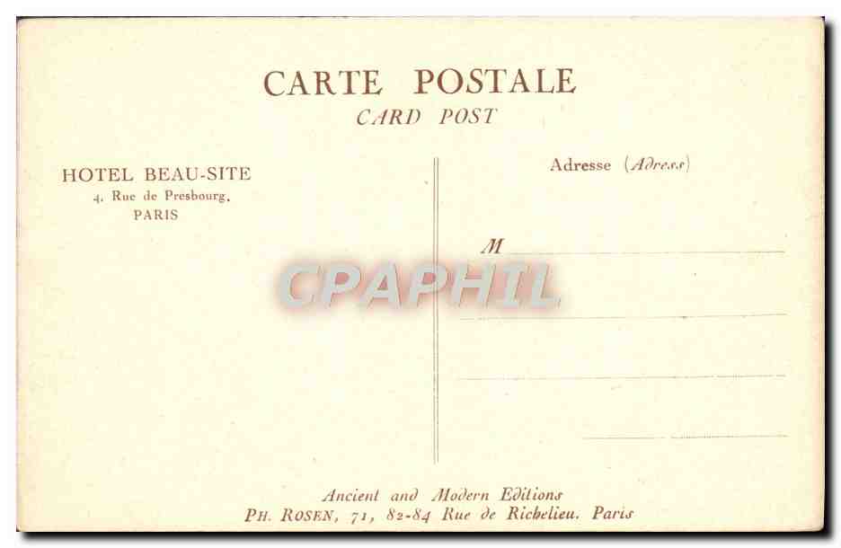 CPA Paris Le Fort Du Palais Royal en 1650  — Rückseite