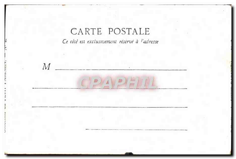 CPA Paris Grand Palais Porte Principale Champs Elysees — Rückseite