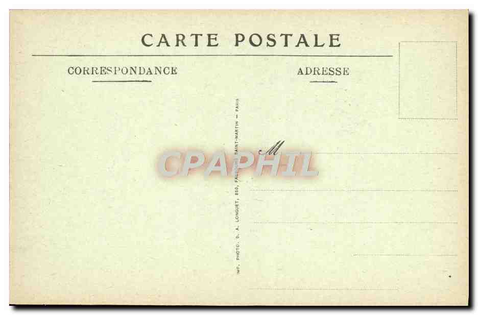CPA Paris Hotel Des Monnaies Cour d'Honneur Entree Du Monnayage — Rückseite