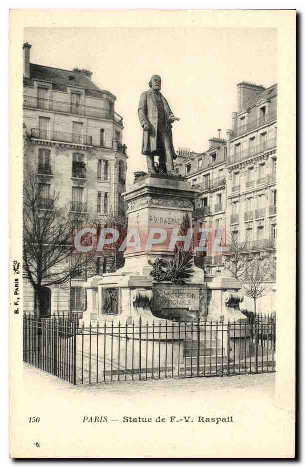 CPA Paris Statue De F V Raspall