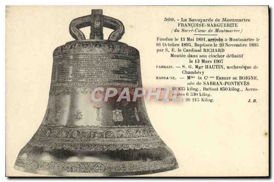 CPA La Savoyarde De Montmartre Francoise Marguerite Paris Cloche
