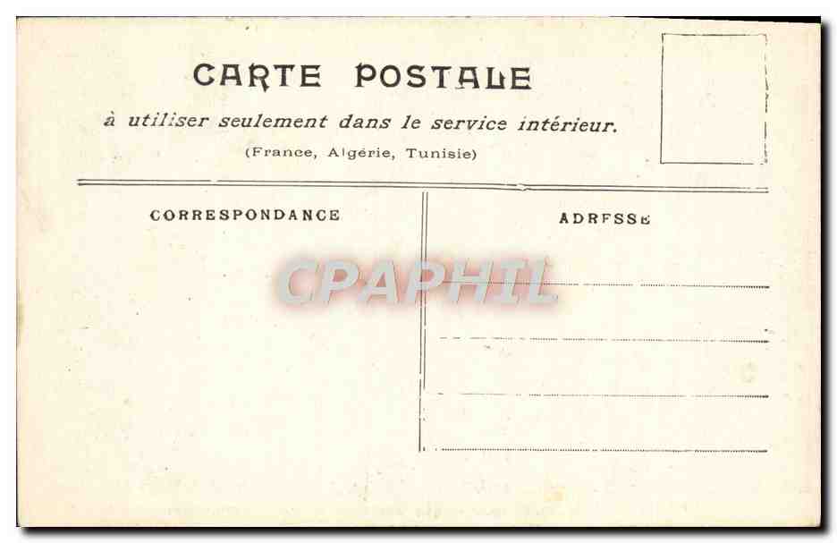 Paris inondé (janvier 1910) — Rue Lescourbe (Jardins maraîchers) — sans éditeur ni numéro visible — Verso