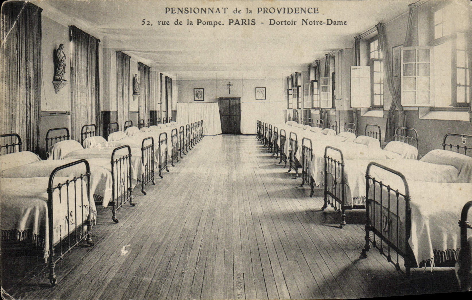 CPA Pensionnat De La Providence Rue De La Pompe Paris Dortoir Notre Dame