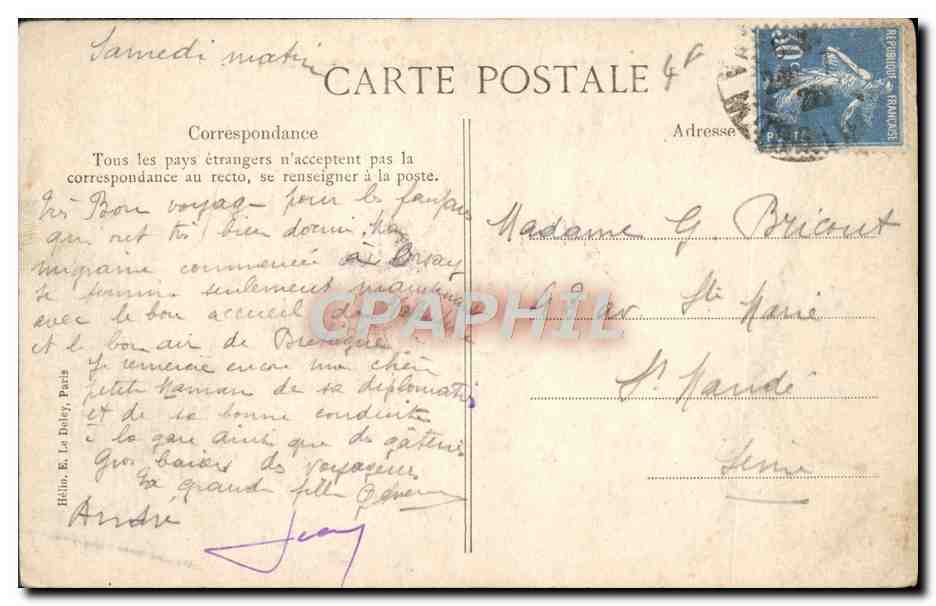 CPA Pensionnat De La Providence Rue De La Pompe Paris Dortoir Notre Dame — Rückseite
