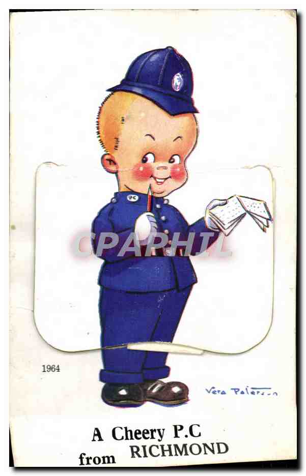 CARTE SYSTEME A Cheery From Richmond Policeman Police 