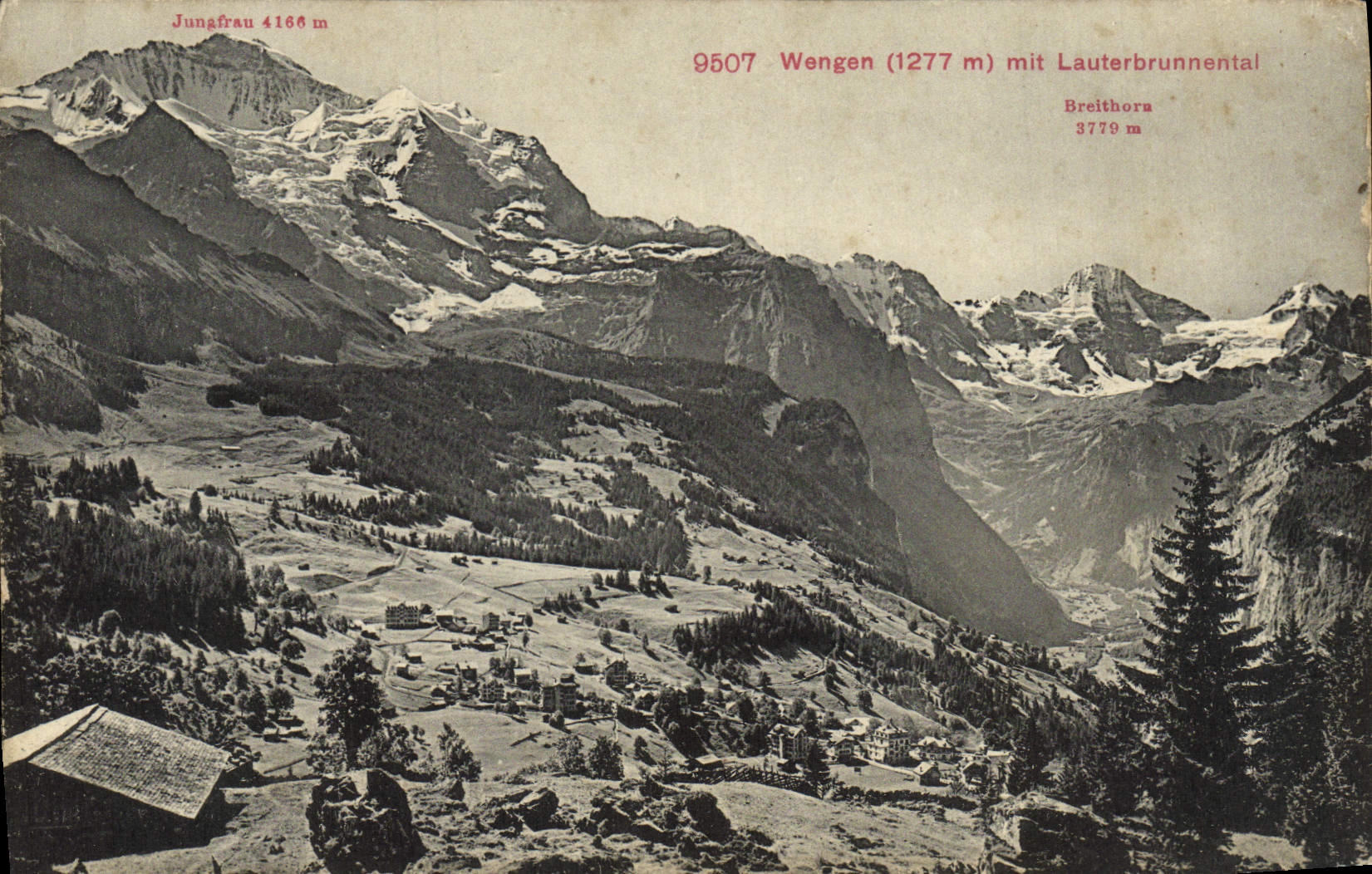 CPA Wengen Mit Lauterbrunnental