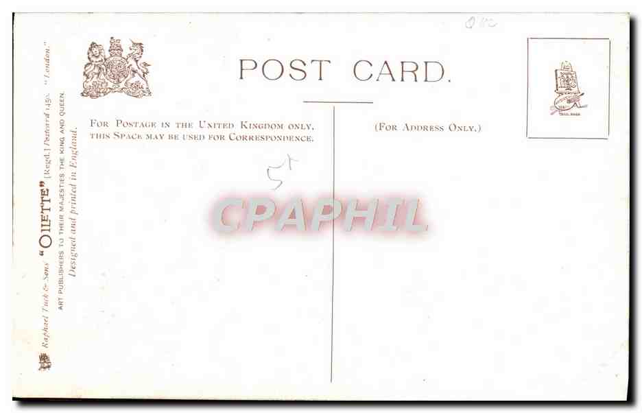 CPA London Imperial Institute — Rückseite