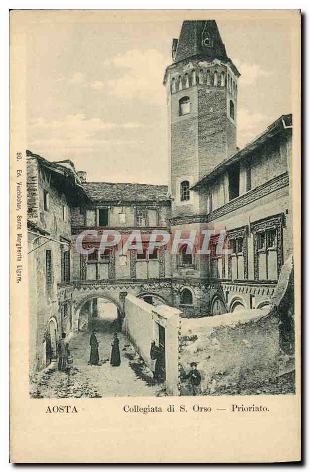CPA Aosta Collegiata di s Orso Priorito