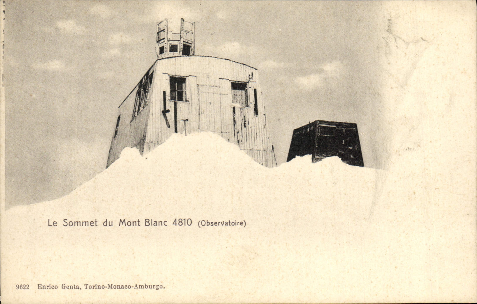 Le Sommet du Mont Blanc 4810 (Observatoire) — Enrico Genta, Torino-Monaco-Amburgo, n° 9622