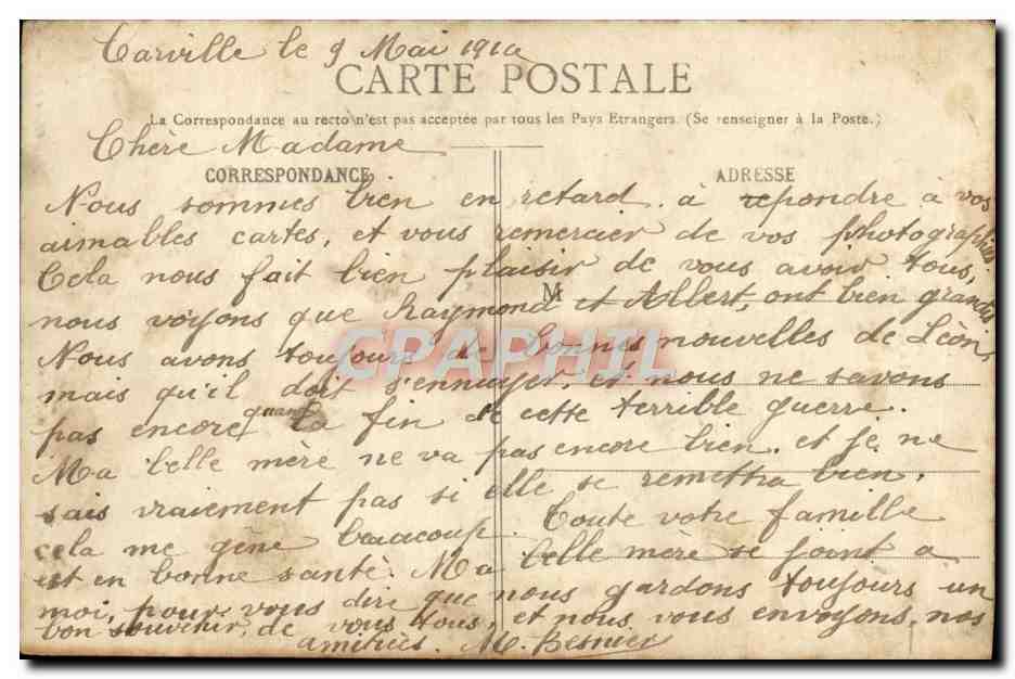 CPA Le Reculey Sanctuaire de Notre Dame du Bocage — Verso