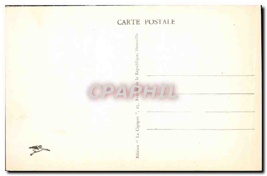 Deauville, la Plage Fleurie — Vue générale — édition La Cigogne, Deauville — Rückseite