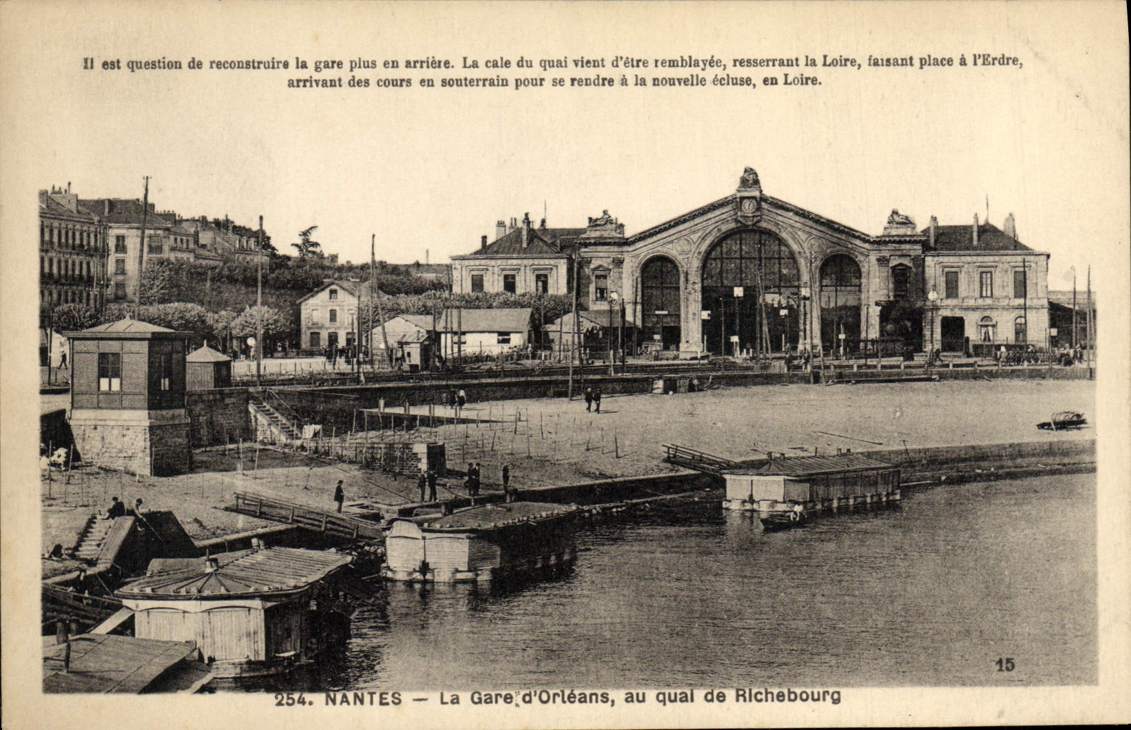 CPA Nantes La Gare d'Orleans au Qual de Rlchebourg